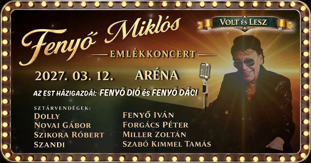 Fenyő Miklós-emlékkoncert a Budapest Arénában